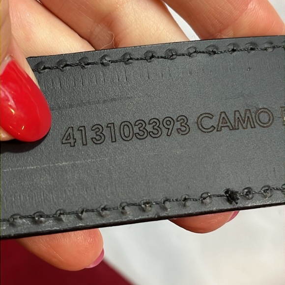 Camo leather tan brown Belt Size 38-42” removable buckle Mexico made country 40 - Picture 10 of 16